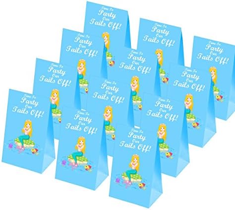 Mermaid Party Favor Bags 20PCs, Mermaid Party Supplies, Mermaid Party Favors Pack, Supplies Favor for Boys Girls Kids Teens Best Themed Pack Novelty