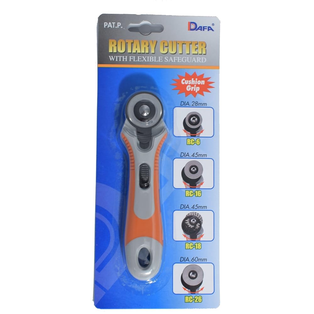 Dafa Safeguard Sof Grip Rotary Cutter-28mm, Pink