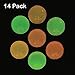 Kidsco Glow in The Dark Bouncing Balls - Pack of 14 – Assorted Neon Colors High Bouncing Balls - for Kids - Great Party Favors, Bag Stuffers, Fun, Toy, Gift, Prize
