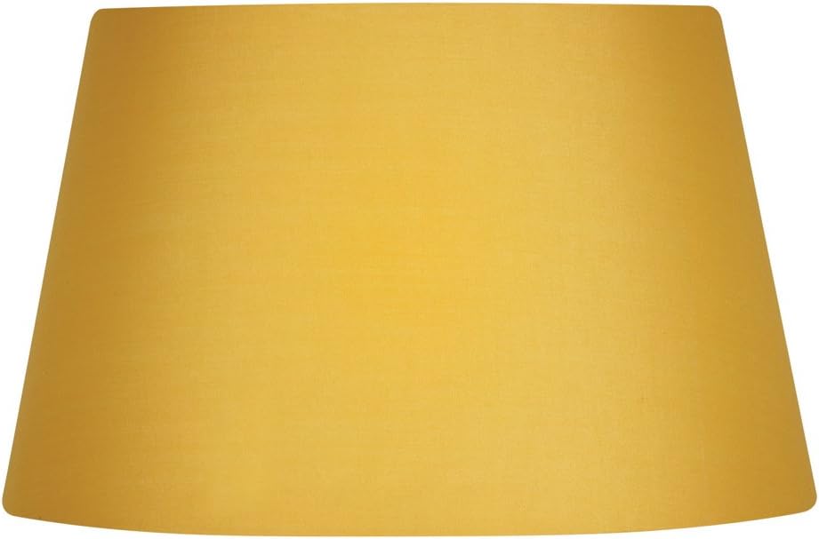 Oaks Lighting S901/6 MS Cotton Drum Shade, Mustard