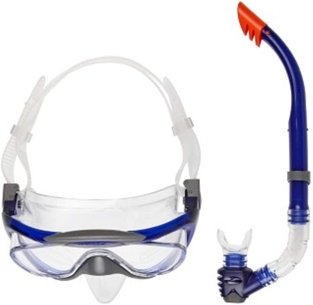 SPEEDO MASK & SNORKEL SET GLIDE Swimming Goggles Mask Snorkel Set Excellent Vision