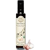 Garlic Flavored Olive Oil Extra Virgin. Organic Garlic Infused Olive Oil for Cooking, Dressing, Marinades. Low Fodmap from Puglia Italy. From single-source - COSTABILE 8.45 Fl. Oz.