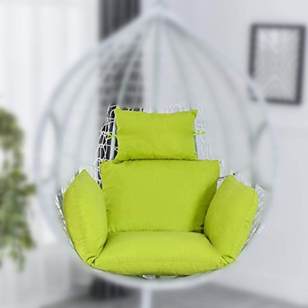 mychoose Hanging Basket Chair Cushion Egg Hammock Swing Chair Seat Cushions Thick Nest Back Pillow for Indoor Outdoor Patio Yard Garden Beach Office (No Chair)