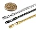 Jstyle Jewelry 4mm Mens Womens Stainless Steel Twist Chain Necklace Rope Link 3 Pcs a Set 18 Inch