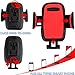 Cup Phone Holder - Smart Phone Car Mount and Air Vent Holder in Red for All Phones ,Android Phone Compatible - Adjustable Base 360 - Degree Rotation - Goose Neck - Stand Strap Easy Installment BOGALO