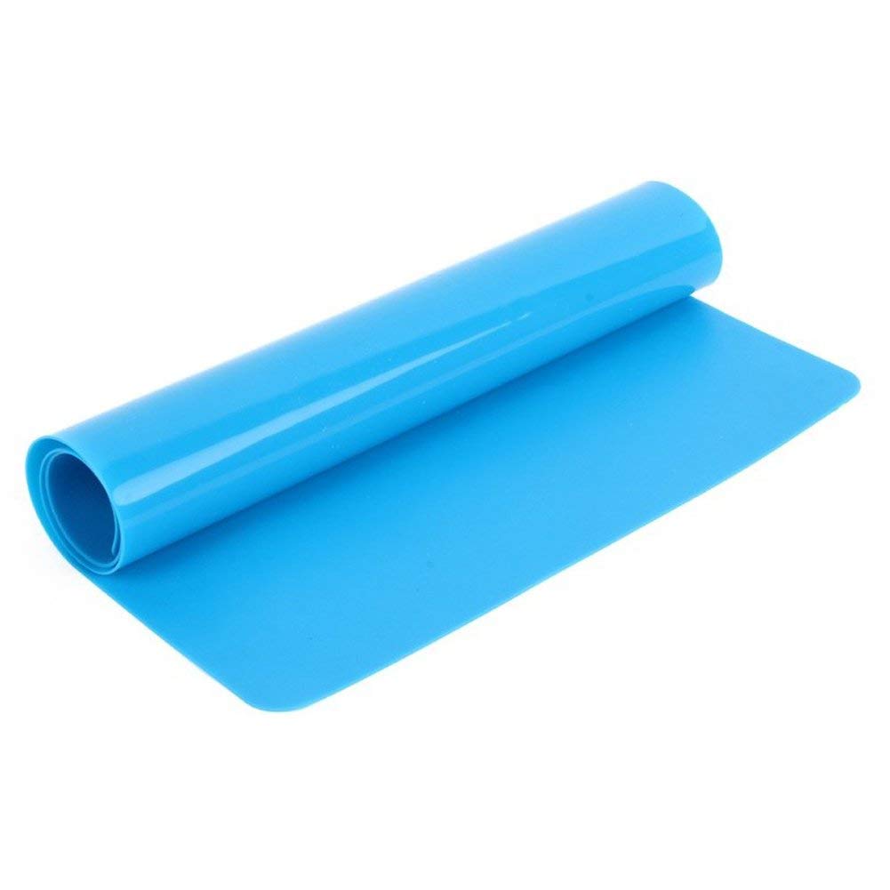 Cooking Mat Non Stick Oven Liners Reusable Silicone Heat Resistant Baking Mat Sheet (Blue)