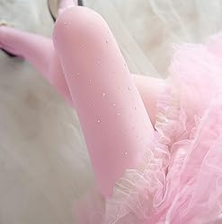 LUCKELF Girls Glitter Tights, Soft Opaque Tights