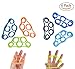 VIDEOTORG Finger Stretcher Resistance Bands Hand Resistance Band Finger Strength Trainer Kit, Finger Grip Strengthener Training Stretcher Exerciser Extensor Hand For Guitar Climbing Golf (6 pack)