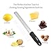 Lemon Zester, X-Chef Stainless Steel Grater (304 Food Grade Stainless Steel) Ginger Zester Cheese Grater with Safety Cover for Grating Lemon, Cheese, Garlic,Carrot and More