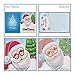 Christmas Greeting Cards - 8 Pcs 5D DIY Diamond Painting Card with Bells, Reindeer, Snowman and Santa Claus for Christmas Decor