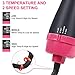 Hair Dryer Brush, Hieha Hot Air Brush, 3 IN 1 One Step Hair Dryer & Volumizer, Salon Negative Ion Blow Dryer Brush for Straightening, Curling, Reducing Frizz and Static (Black)thumb 4