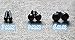 100PCS Black Plastic Safety Eyes Noses for DIY Sewing Craft Puppet Bear Doll Animal Stuffed Toys (5MM)