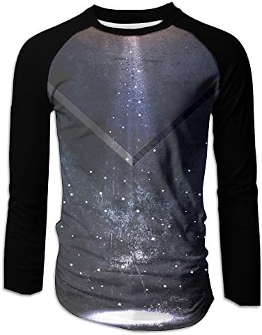 HAKLA Men's Lighting Stage Universe Poster Design Long Sleeve Raglan T-Shirt