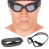 Polarized Triathlon Swim Goggles Unisex + Exclusive Design Case ● Optical Grade Polycarbonate Lenses with Anti Fog Technology and UV Protection ~ Best for Swimming Workouts or Open Water Activities