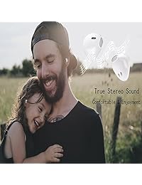 fantime Bluetooth inalámbrico auriculares, in ear V4.2 Mini True Auriculares inalámbricos con cargador portátil Invisible estéreo de alta fidelidad auricular micrófono auriculares para iPhone X 8, 7, 6S, Samsung Galaxy Y Android