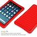 Fintie Silicone Case for Amazon All-New Fire HD 8 - [Honey Comb Series] Light Weight [Anti Slip] Shock Proof Silicone Protective Cover [Kids Friendly] for Fire HD 8 Tablet (2016 6th Gen Only), Red
