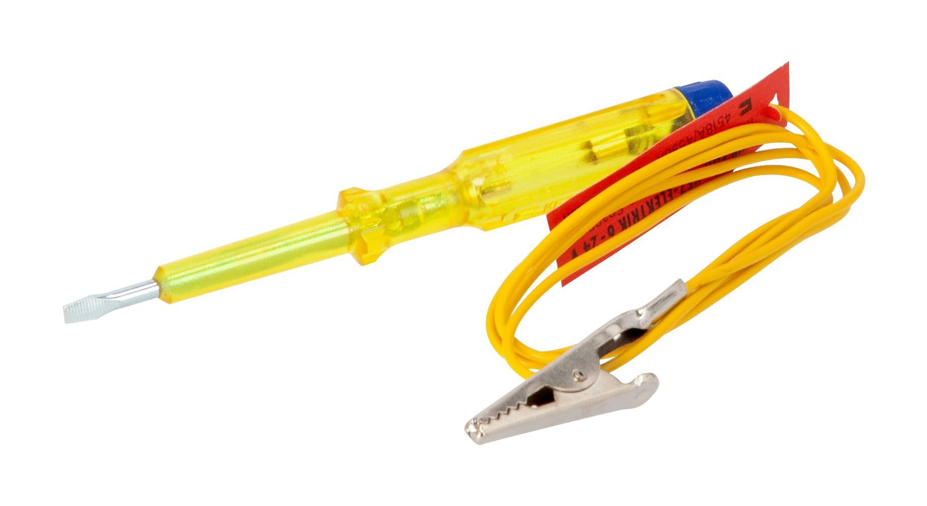 Bahco 806-1-3 Insulated Screwdriver/Voltage Tester, Transparent/Red, 120 mm