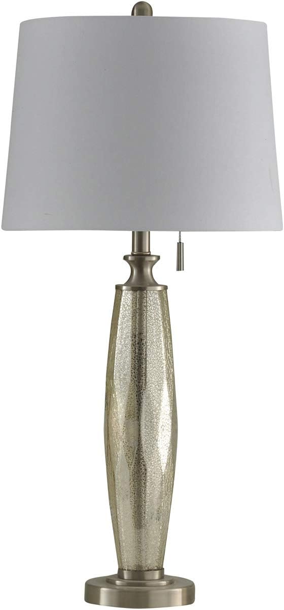 StyleCraft Home Collection L10379XDS Signature Table Lamp Northbay Mercury and Silver