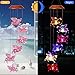 xxschy LED Solar Fly Pigs Wind Chimes Outdoor - Waterproof Solar Powered LED Changing Light Color 6 Flying Pigs Mobile Romantic Wind-Bell for Home, Party, Festival Decor, Night Garden Decoration