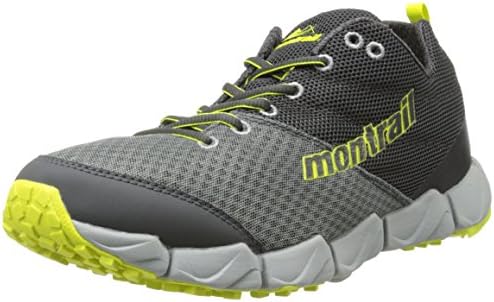 Montrail Mens Fluidflex II Lightweight Trail Running Shoe, Quarry/Chartreuse, 10 M US