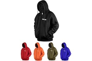 PANDA CYCLE GEAR Motorcycle Hoodie for Men & Women Impact Armored Motorcycle Jackets Dual Sports Biker All Weather Sweatshirt