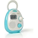 Pyle - Shower Radio Waterproof Wireless Bluetooth Music Shower Alarm Clock Radio Speaker with AM FM Tuner (PSR16BT)