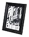 Kiera Grace Contemporary luxury-frames, 5 x 7, Black with Raised Leaf Border