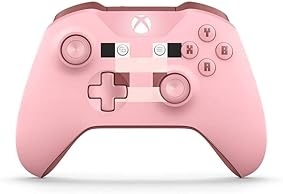 Microsoft - Mando Inalámbrico: Edición Limitada Minecraft Pig (Xbox One), rosa 