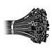 Cable Matters 200 Self-Locking 6-Inch Nylon Cable Ties in Black and White