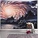 SENYYI Galaxy Tapestry Wall Hanging Mountain Tapestry Night Sky and Shining Stars Tapestry Outer Space Home Decor for Room (51.2 x 59.1 inches)