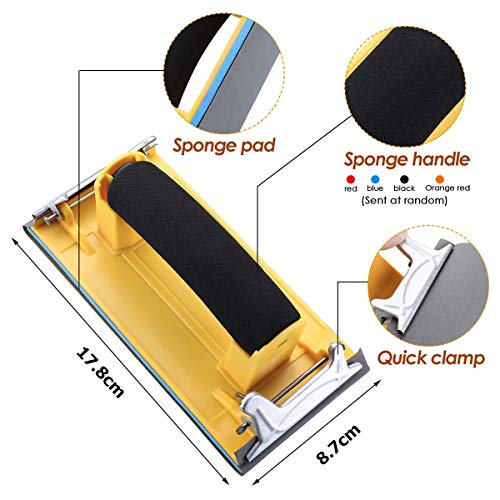 Grits Sandpaper MOHOO 36Sheets Sandpaper with Hand Sanding Block, 120