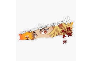 STICKERU Quote Rengoku - Demon Slayer Bumper Sticker Vinyl Decal 5 inches