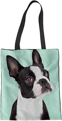 boston terrier tote bag
