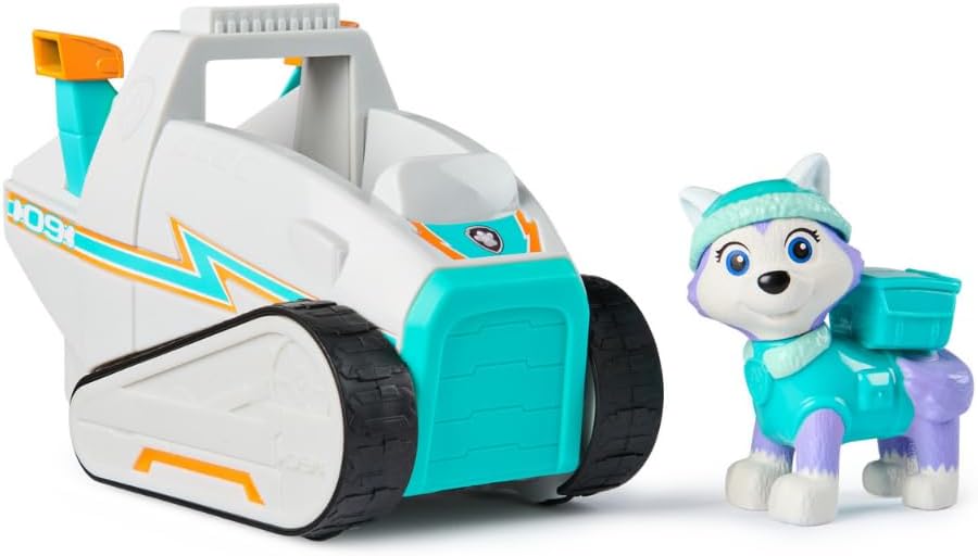 Paw Patrol Everest Snowplough Toy Vehicle with Collectible Figure