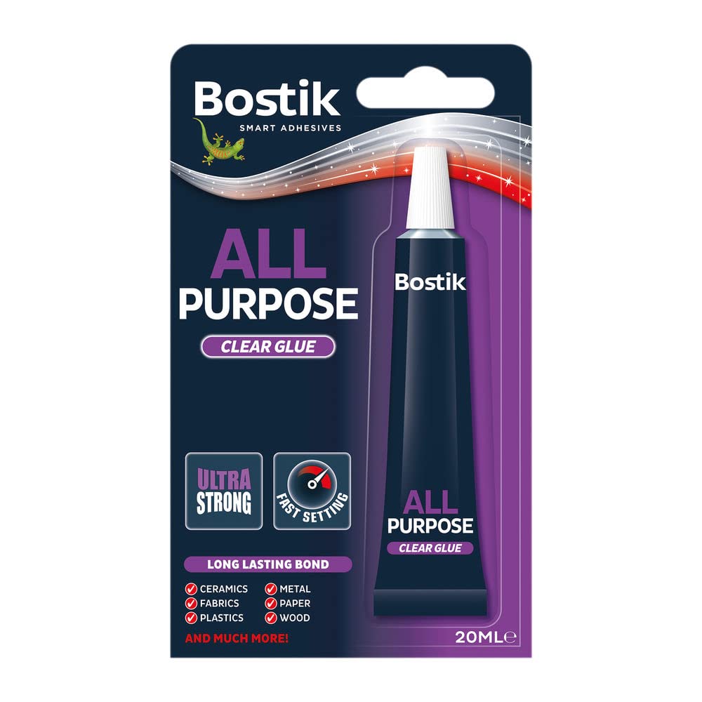 Bostik 20ml All Purpose Glue - Clear (Pack of 6)