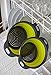Ultimate Kitchen Strainers Set of 2 - Collapsible Silicone Colanders For Easy Storage by Comfify - Use with Pasta & Veggies or as a Fruit or Berry Bowl with Strainer - Irreplaceable for Campers -Green