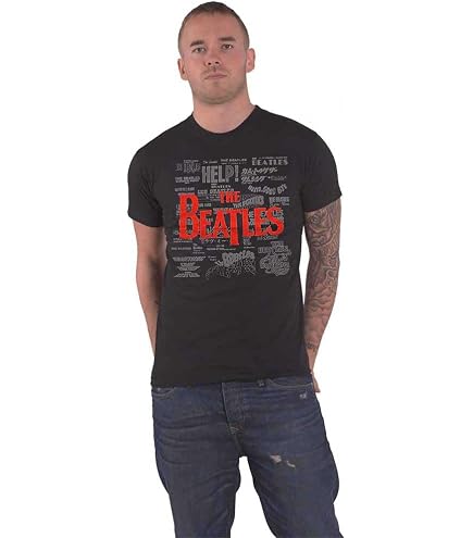 The Beatles Hard Day's Night Men's T-Shirt - Charcoal Gray 100% Cotton XXL Band Tee
