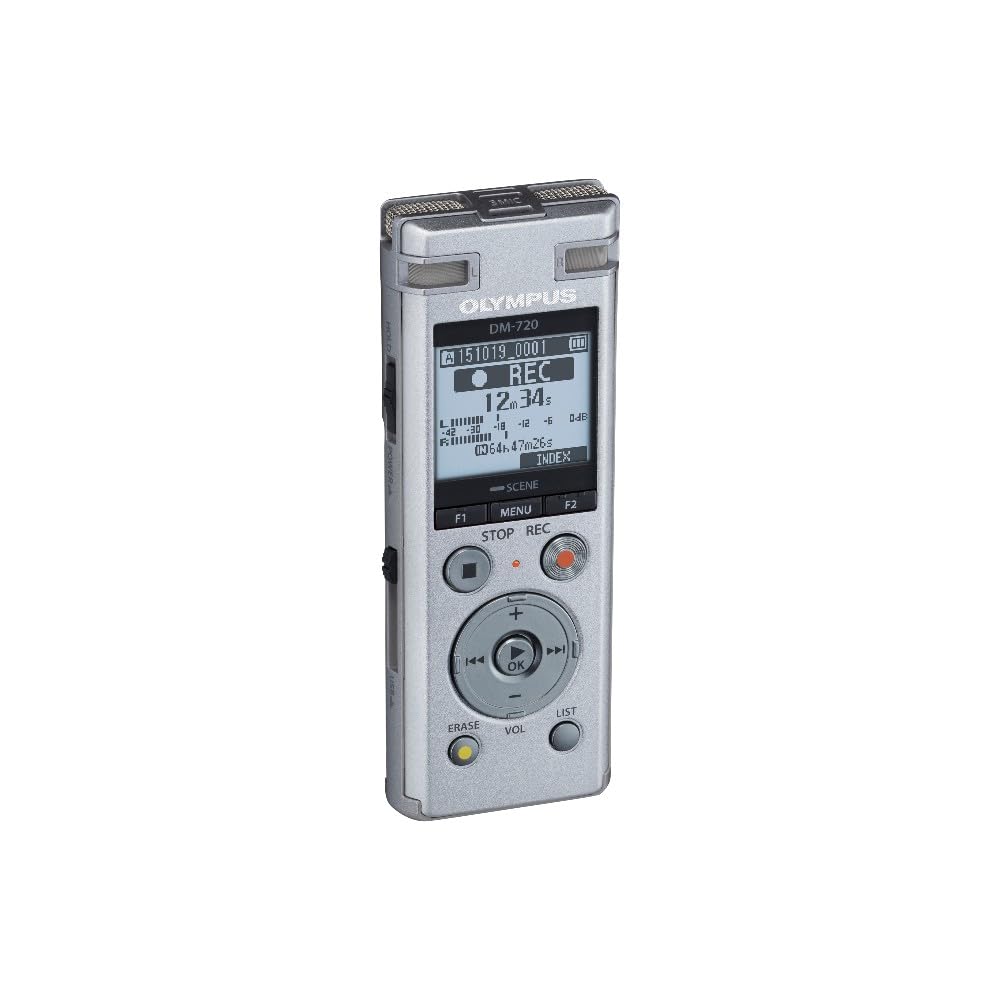Olympus DM-720 High-Quality Digital Voice Recorder with TRESMIC Microphones, and 4 GB Memory