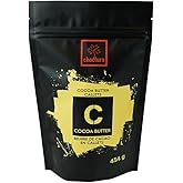 Choctura Pure Cocoa Butter Callets - 454 g (1 Lb) | Belgian Ingredient For Chocolatiers, Adapt Chocolate Fluidity, colour_ing