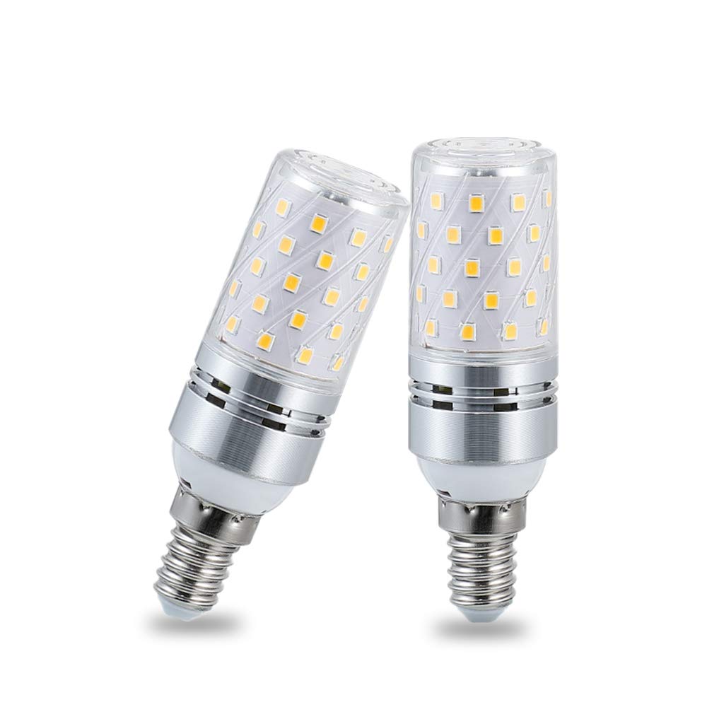YBTOP 12W E14 LED Corn Screw Bulbs,1200lm 3000K Warm White,100W Incandescent Bulbs Equivalent,Not-dimmable,2-Pack