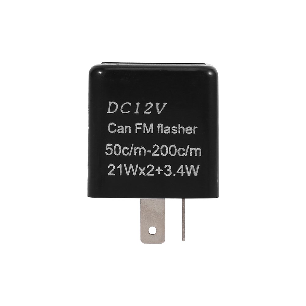 Keenso Turn Signal Relay, Adjustable Flashing LED, Universal 12V Motorcycle Turn Signal Relay for Motorcycle Riders, Repairs, Maintenance, Custom Builds, Upgrades