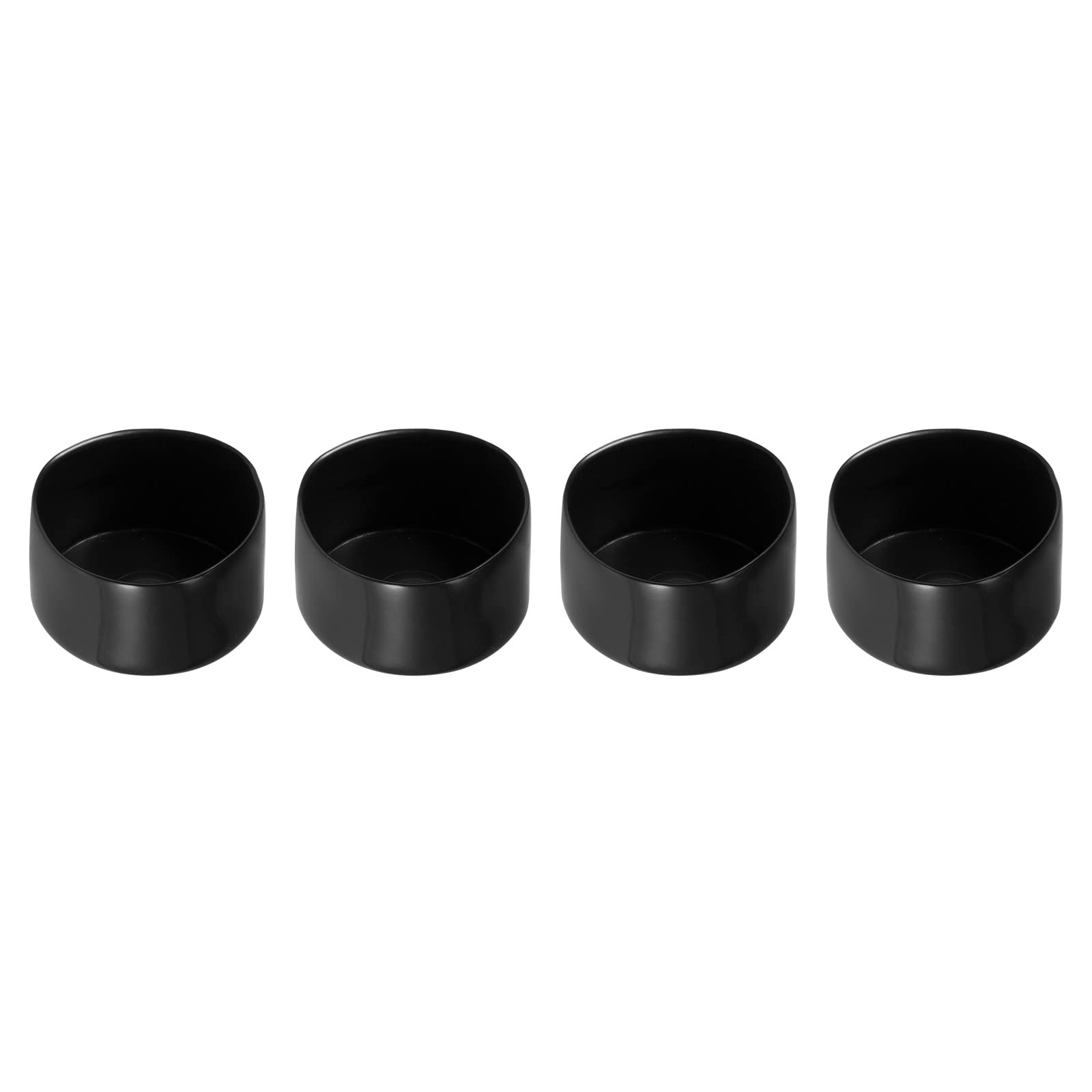 Rebower Screw Thread Protector Cover Rubber End Caps, [for Screw, Bolt] - 60mm ID/Black/4 Pcs