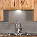 Aspect Peel and Stick Backsplash 3in x 6in Putty Glass Backsplash Tile for Kitchen and Bathrooms (8-Pack)