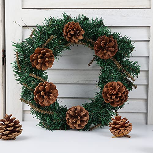 JOHOUSE 24PCS Big PineCones, Natural PineCones Package, PineCones Ornaments for Autumn and Winter Crafts Decorating, Christmas Decor, Bowl Vase Fillers