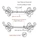 Gabry&jwl 2Pcs Vintage Flower Nipplerings 14G Stainless Steel Straight Barbell Nipple Ring Floral Filigree Inlay Cubic Zirconia Butterfly Wings Nipple Piercing for Women,Bar Lengh 14mm(Silver)