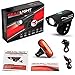 GearLight S400 Rechargeable LED Bike Light Set - High Lumen Front and Back Cycling Safety Lights - Best All-Weather USB Headlight and Tail Light for Kid and Adult Bicycles