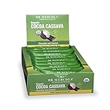 Dr Mercola Cocoa Cassava Bars - USDA Certified Organic - Healthy Energy Snacks - With Dark Chocolate + Coconut - Premium Nutritional Supplement -12 bars