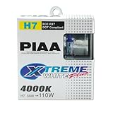 PIAA 17655 H7 Xtreme White Plus High Performance Halogen Bulb, (Pack of 2)