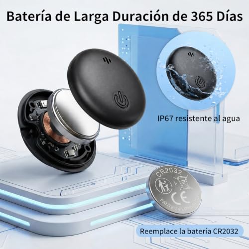 GPS Coche localizador Sin Suscripción, Localizador GPS para Coche, Magnético Rastreador GPS, Compatible con Android e iOS, Seguimiento en Tiempo Real para vehículo,Auto/Motocicletas, IP68 Impermeable