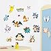 Giant Wall Decals for Kids Rooms, Nursery, Baby, Boys & Girls Bedroom Peel Stick, Large Removable Vinyl Wall Stickers. Pokemon cards